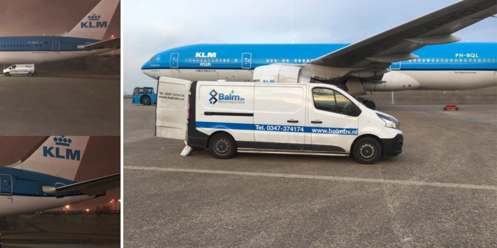 Platformwerkzaamheden voor KLM